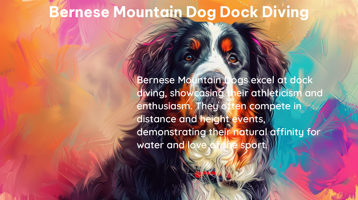 bernese mountain dog dock diving