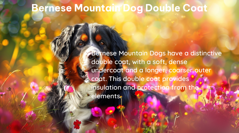 bernese mountain dog double coat