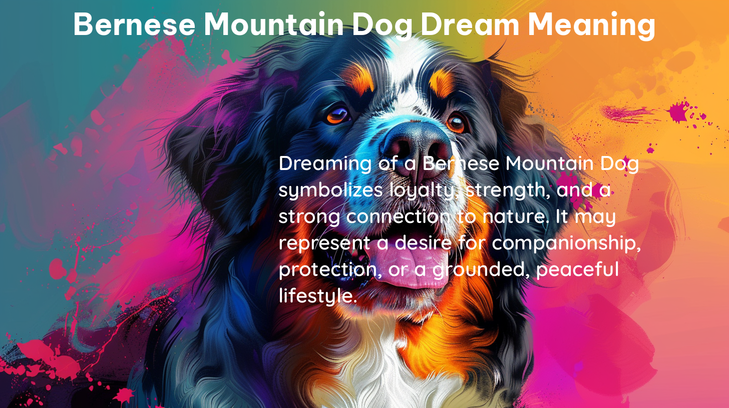 bernese mountain dog dream meaning