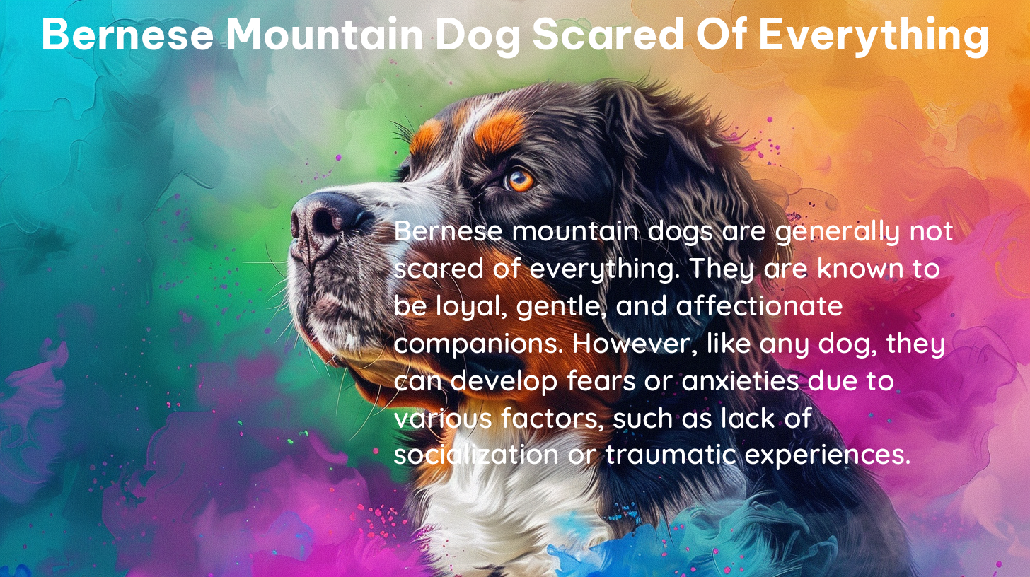 bernese mountain dog scared of everything