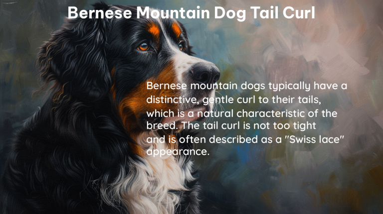 bernese mountain dog tail curl