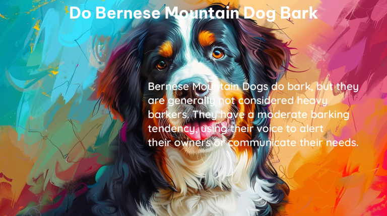 do bernese mountain dog bark