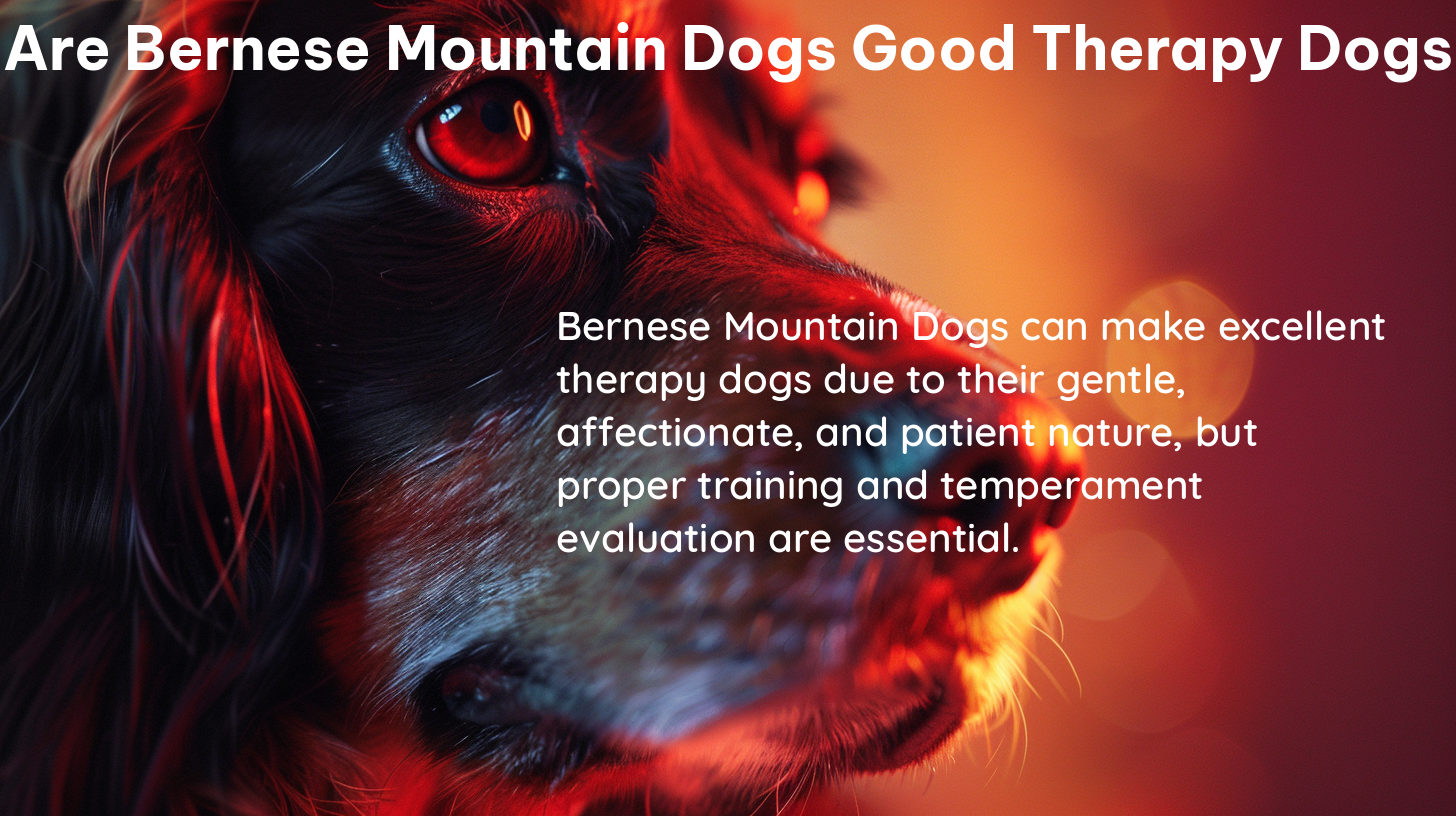 are bernese mountain dogs good therapy dogs