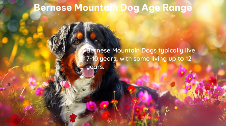 bernese mountain dog age range