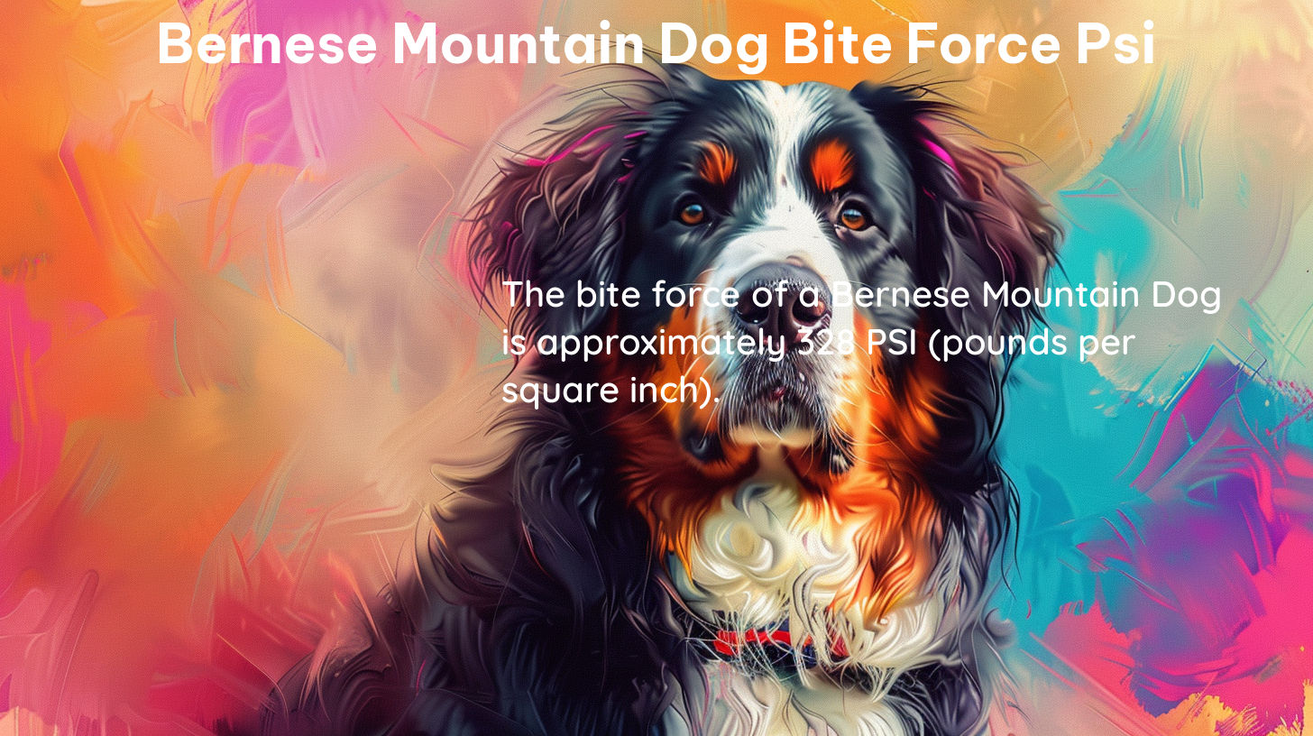 bernese mountain dog bite force psi