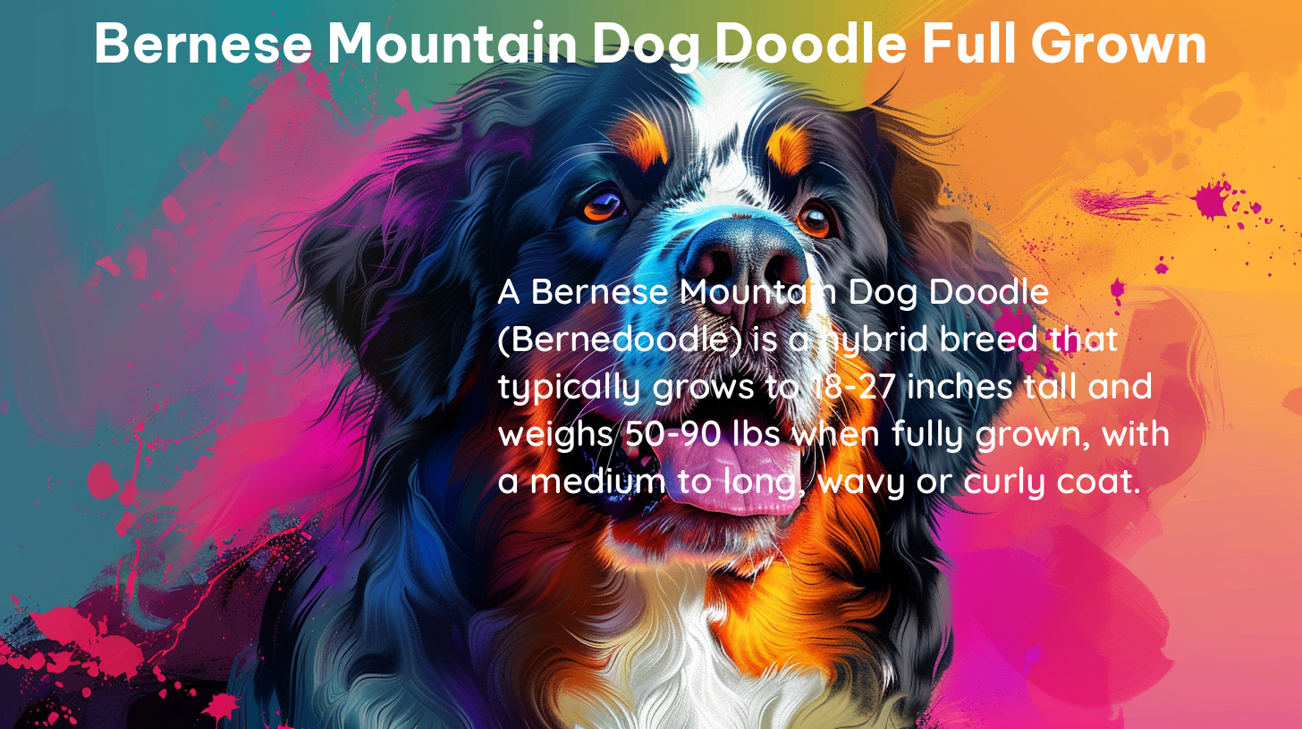 bernese mountain dog doodle full grown