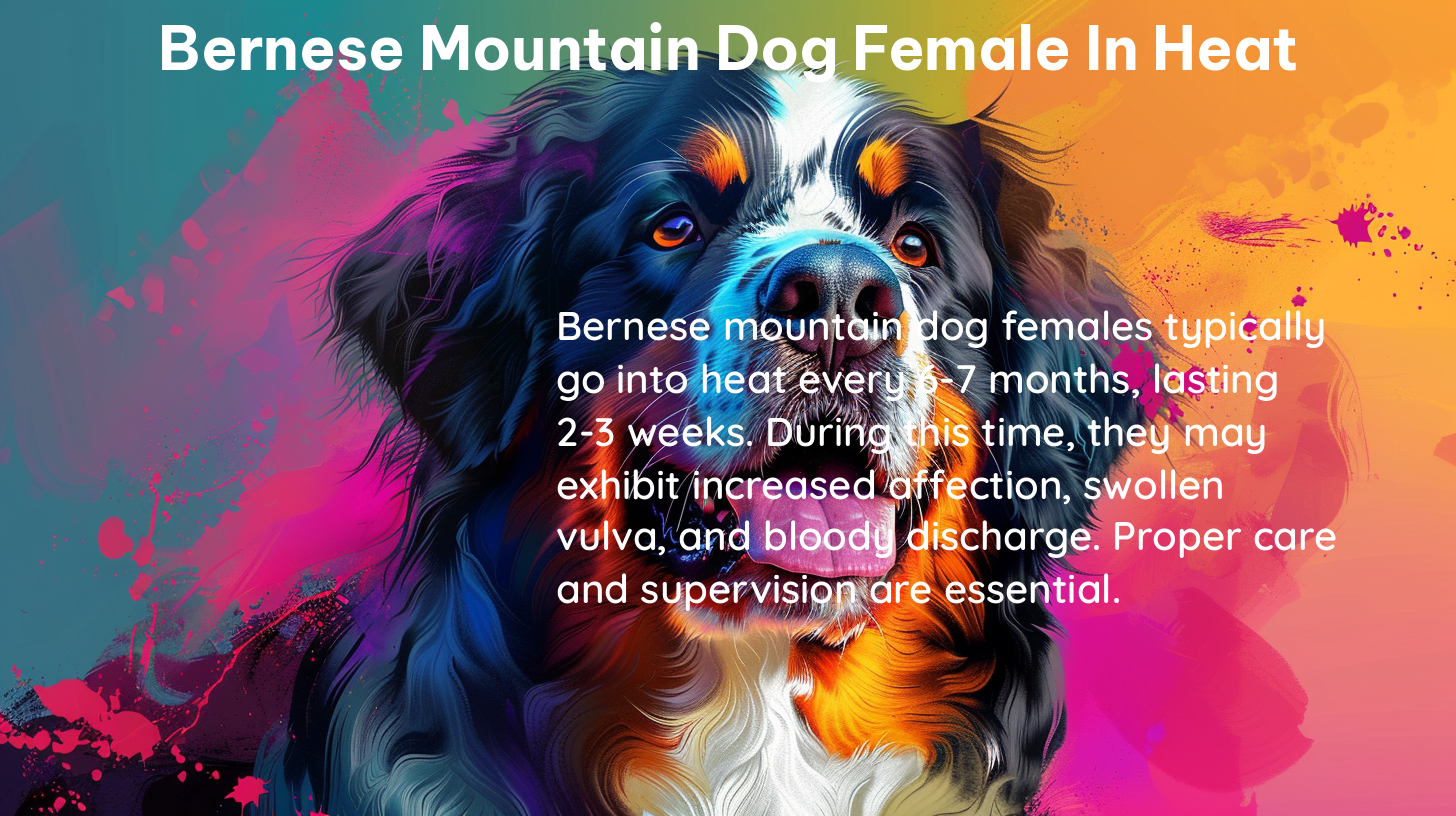 bernese mountain dog female in heat