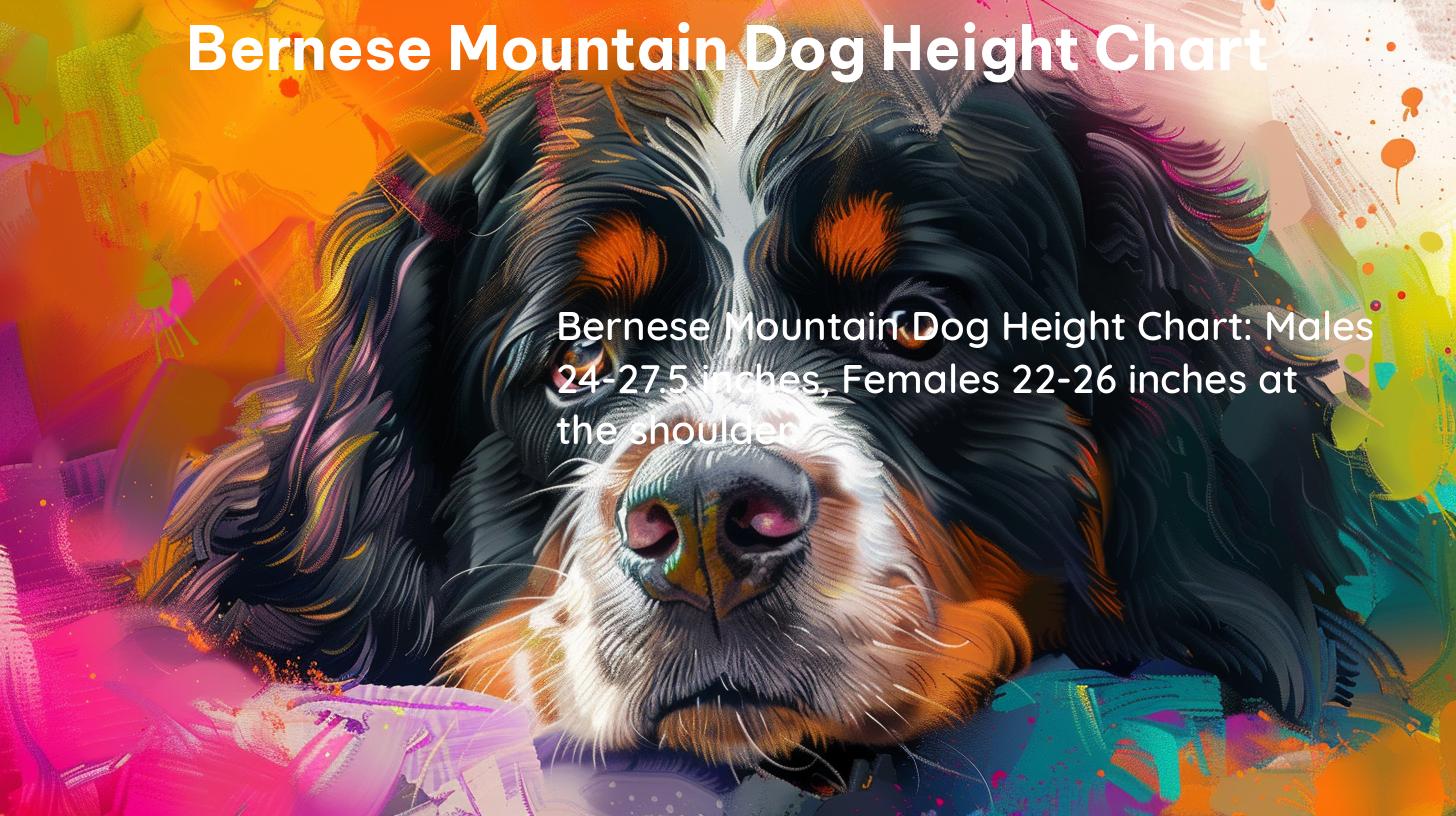 bernese mountain dog height chart