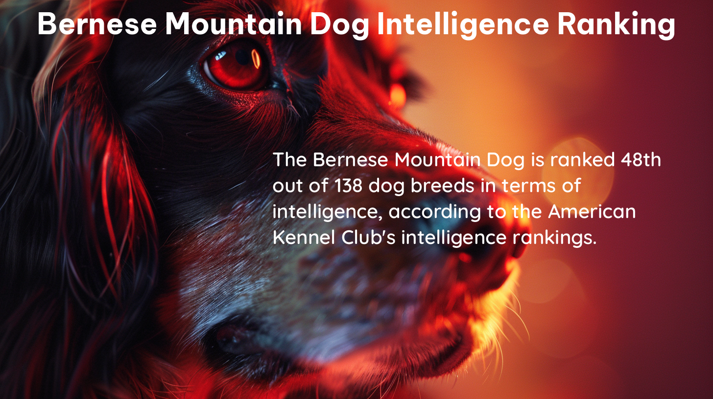 bernese mountain dog intelligence ranking