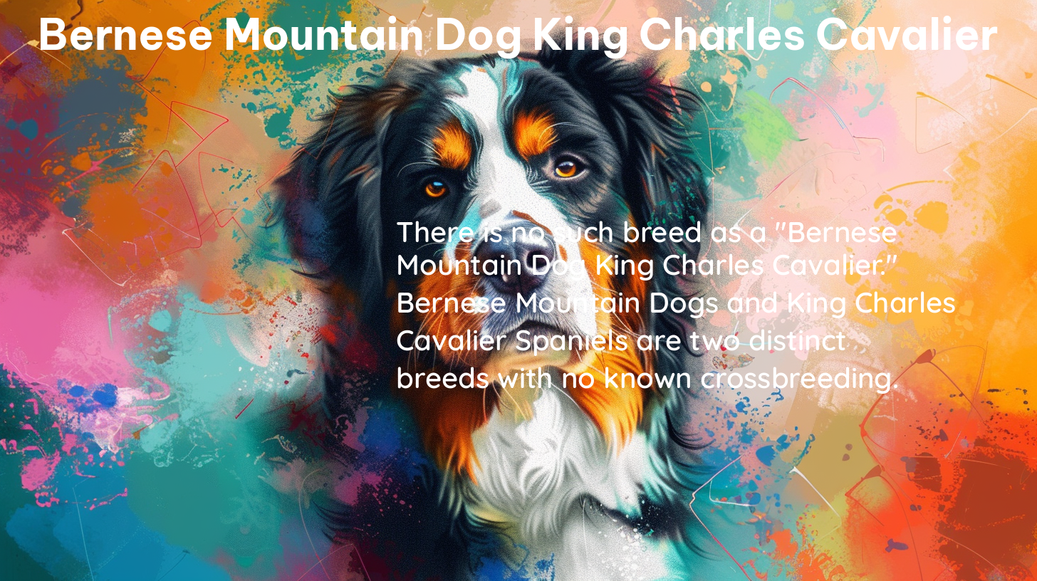 bernese mountain dog king charles cavalier