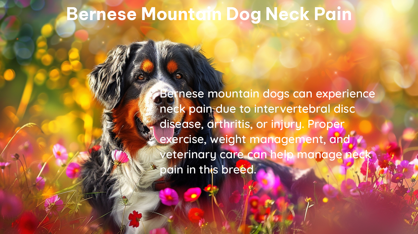 bernese mountain dog neck pain