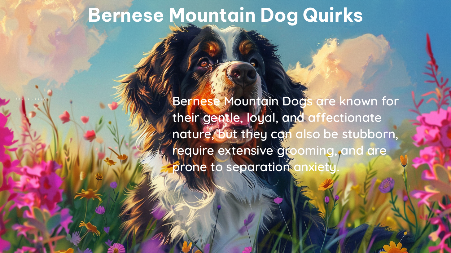 bernese mountain dog quirks