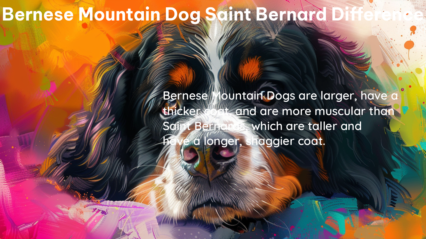 bernese mountain dog saint bernard difference