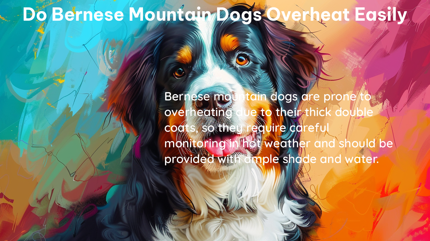 do bernese mountain dogs overheat easily