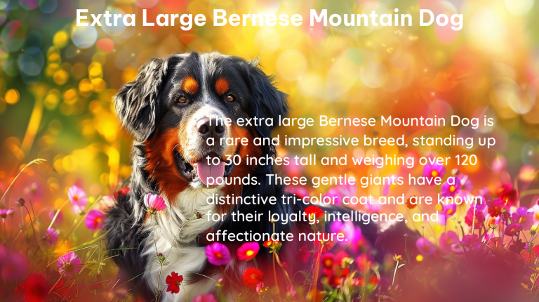 extra large bernese mountain dog