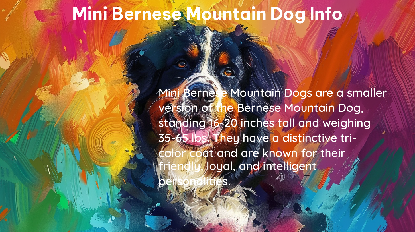 mini bernese mountain dog info