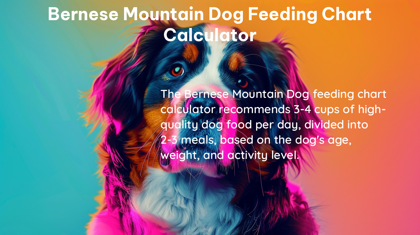 bernese mountain dog feeding chart calculator