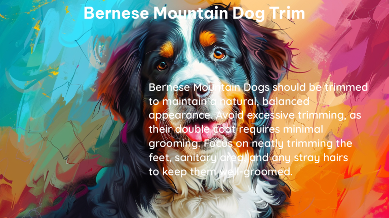 bernese mountain dog trim