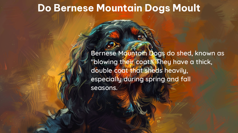 do bernese mountain dogs moult