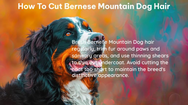 how to cut bernese mountain dog hair