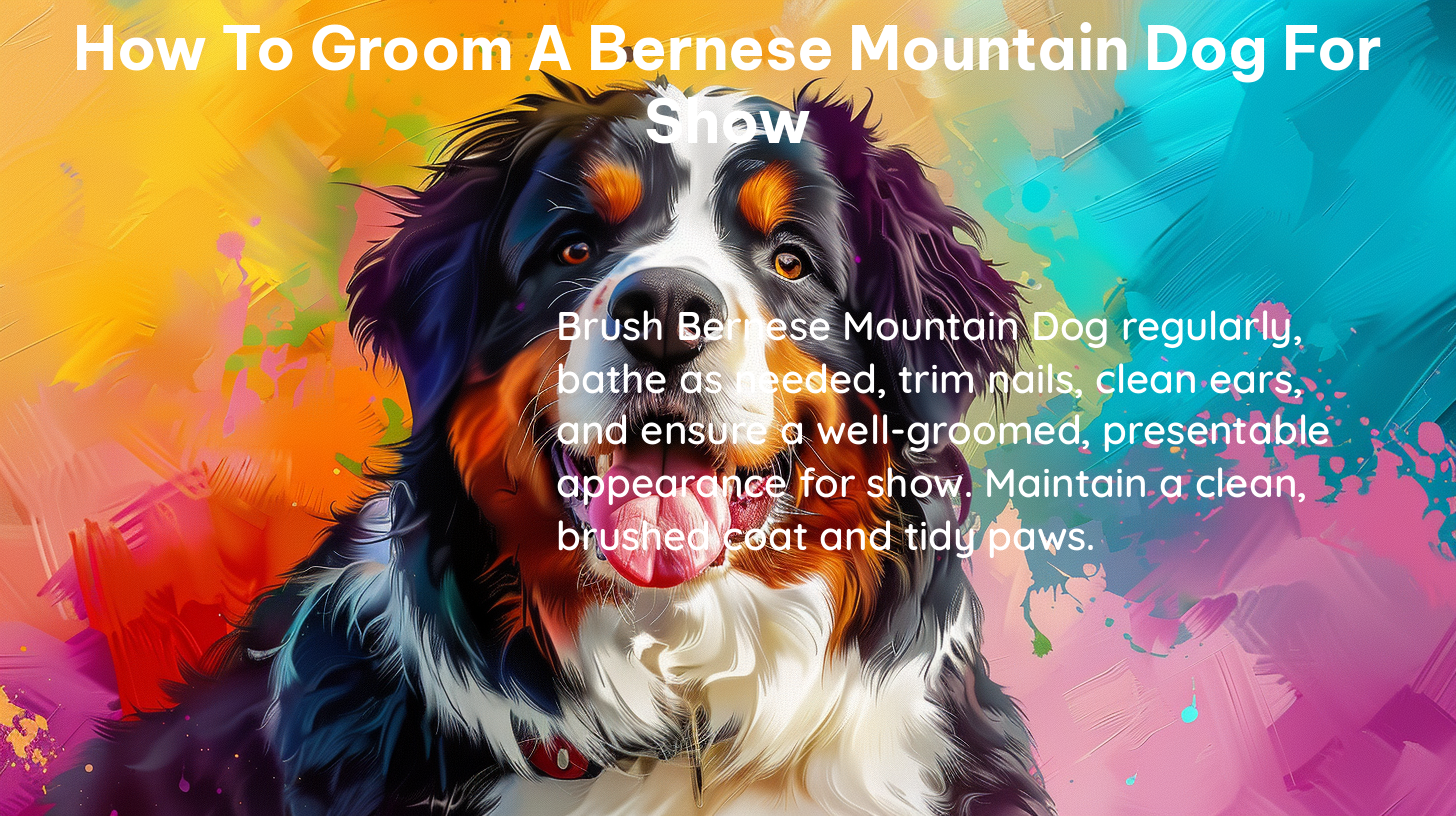 how to groom a bernese mountain dog for show